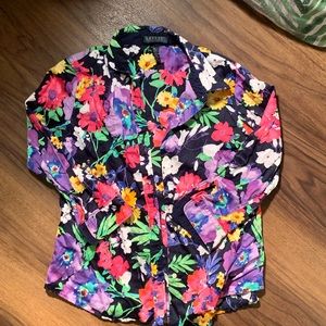 Lauren Ralph Lauren Floral Button Down